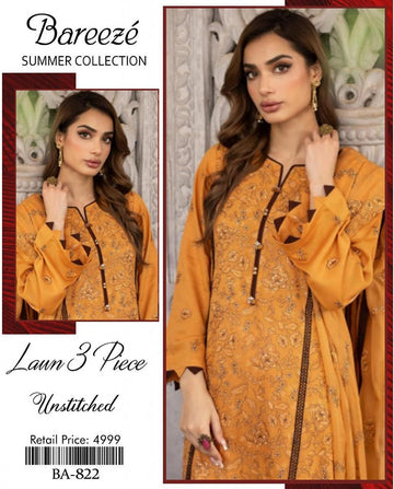 LAWN-3PIECE UNSTITCHED