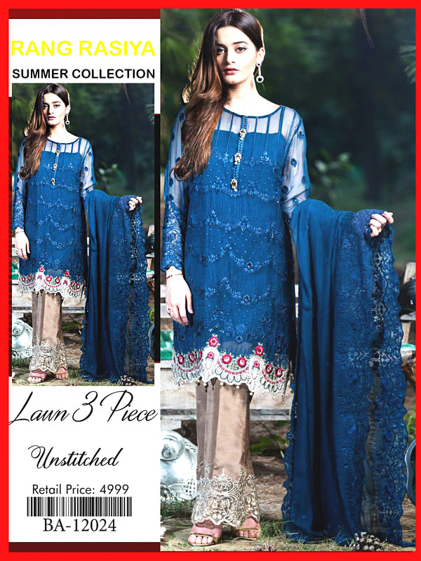 LAWN-3PIECE UNSTITCHED