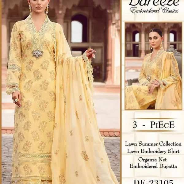 Bareeze LAWN-3PIECE UNSTITCHED